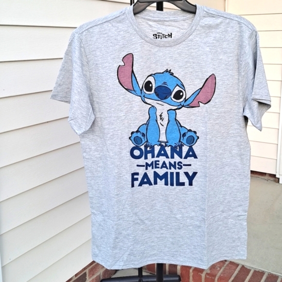 Disney Stitch Heather Gray Unisex T-shirt - Picture 1 of 3